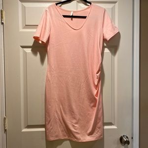 Pink dress maternity